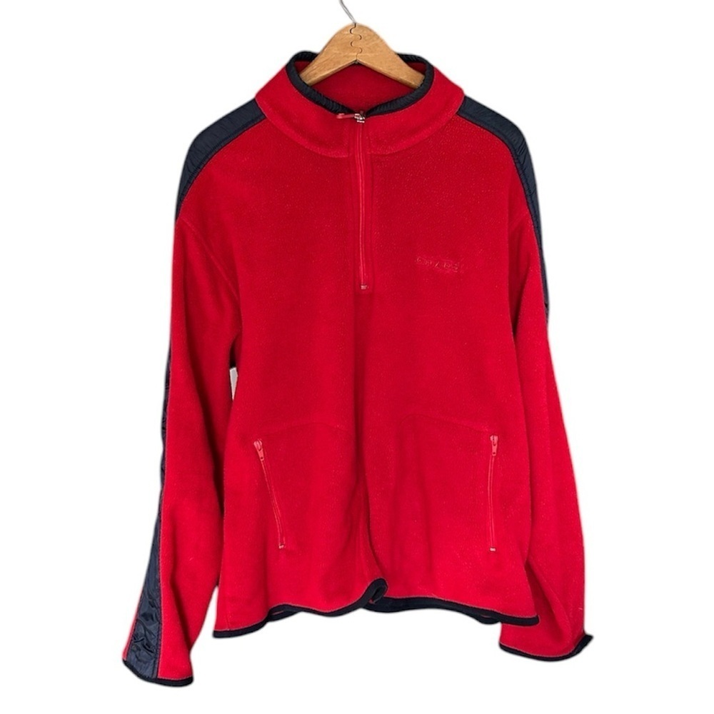 Chaps Pull Over Fleece Men’s Jacket with Zipper Size Large